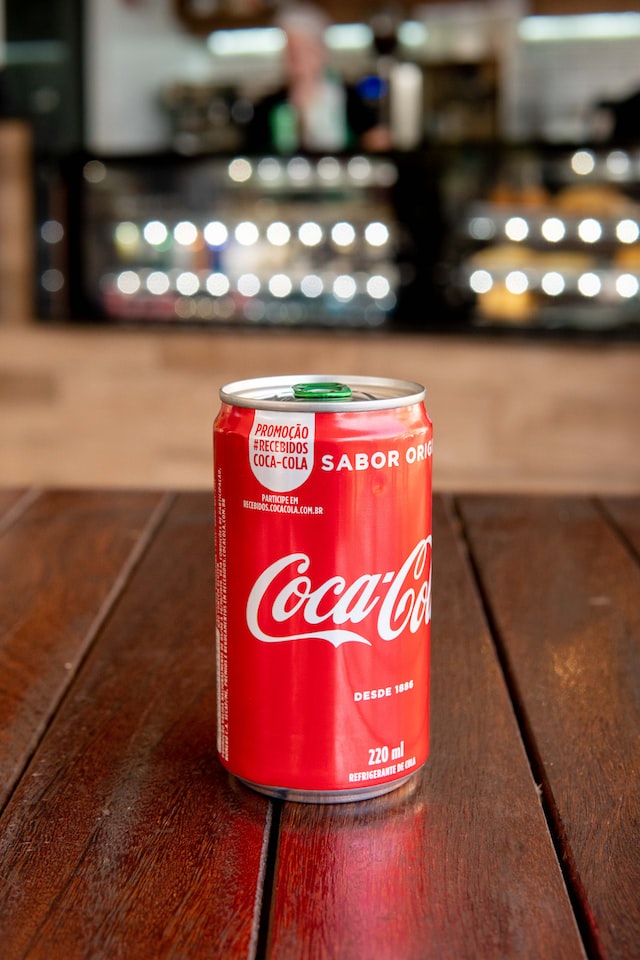 cola on a table